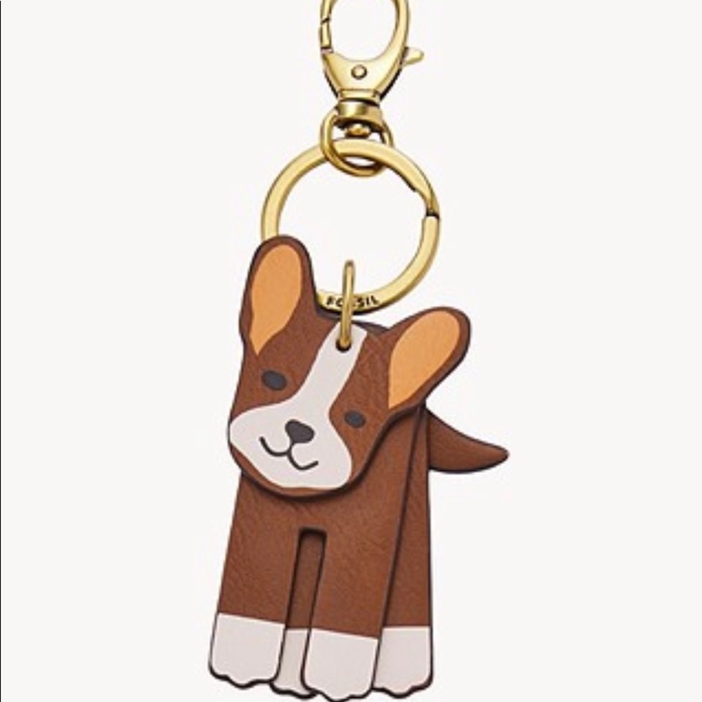 Last One! Brand New Fossil Sofia Dog Keychain